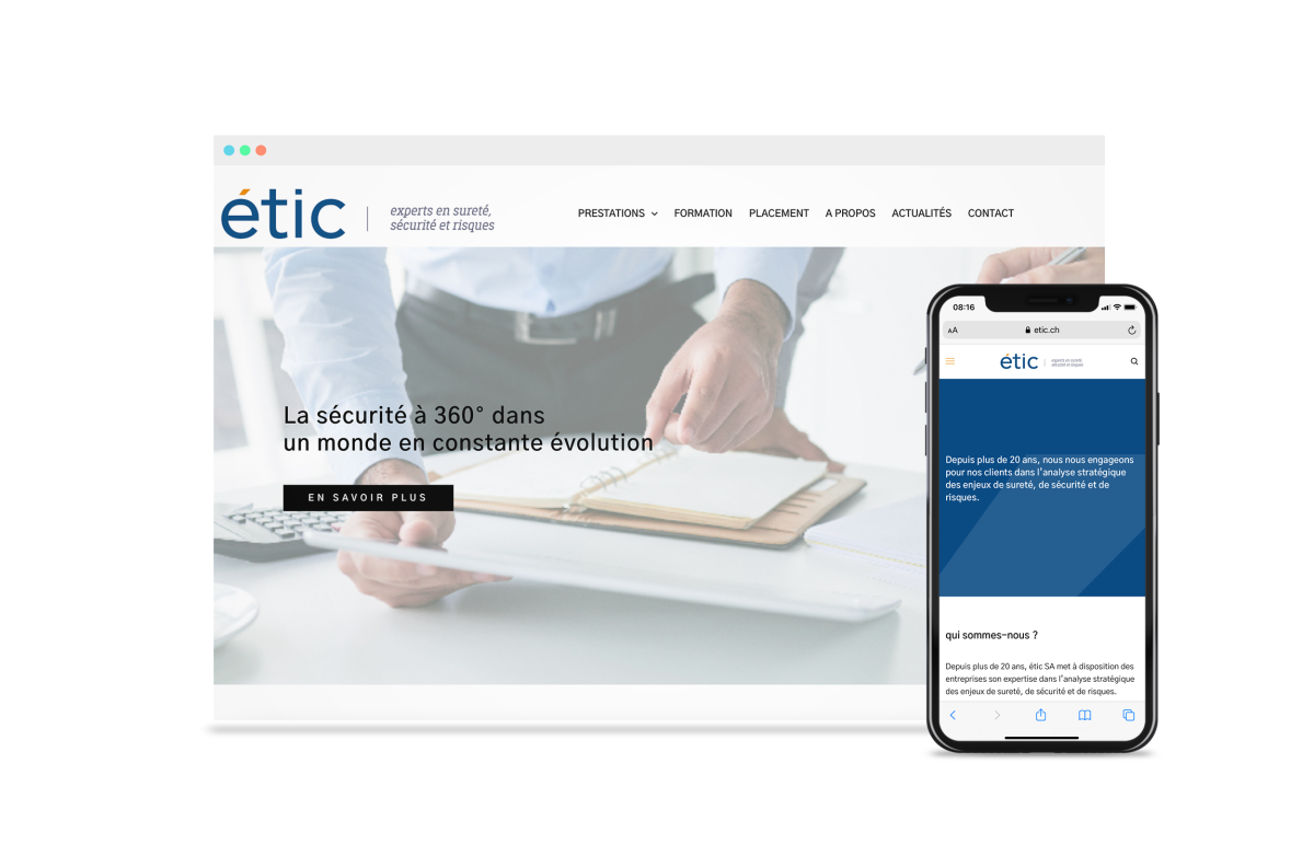 Rédaction textes site web - ÉTIC SA